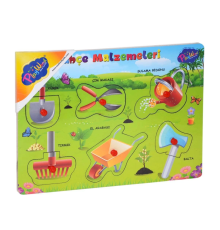 Ahşap Tutmalı Bahçe Malzemeleri Puzzle