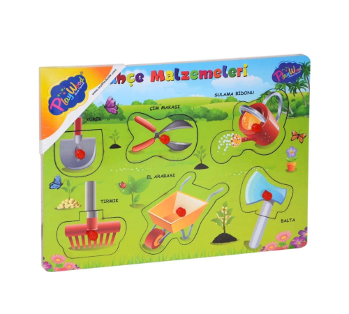 Ahşap Tutmalı Bahçe Malzemeleri Puzzle Ahşap Tutmalı Bahçe Malzemeleri Puzzle
