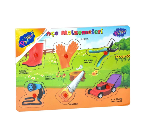 Ahşap Tutmalı Bahçe Malzemeleri Puzzle Ahşap Tutmalı Bahçe Malzemeleri Puzzle