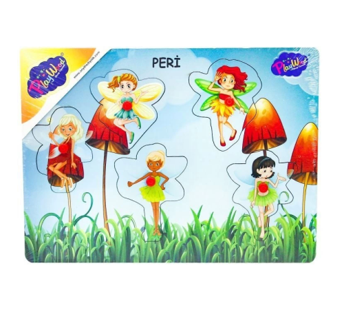 Ahşap Tutmalı Peri Kızı Puzzle Ahşap Tutmalı Peri Kızı Puzzle