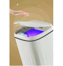 Akıllı Teknolojik Sensörlü Çöp Kovası Işık Antibakteriyel Koku Geçirmez Ofis Banyo Mutfak 20l Uv