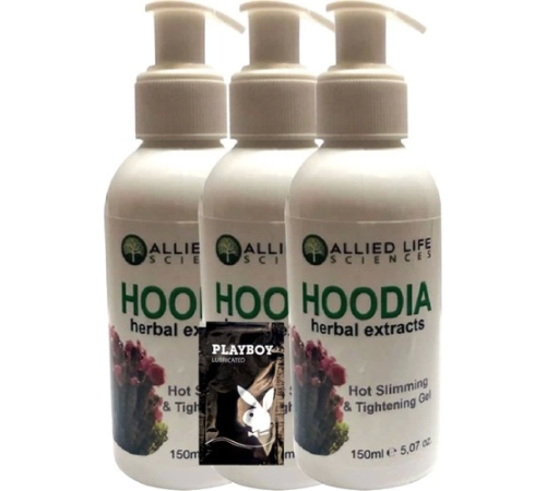 Allied Life Sciences Hoodia Herbal Extracts Hot Slimming & Tightening 150 ml x 3 adet + Jel