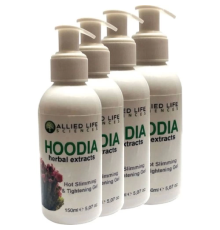 Allied Life Sciences Hoodia Herbal Extracts Hot Slimming & Tightening Gel 150 ml x 4 adet