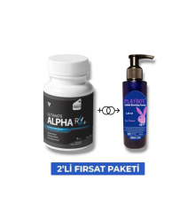 Alpha RX+ Erkek Performans Geliştirici 30'lu Takviye + Etkili  İstekli Arttırıcı Krem 125 ML