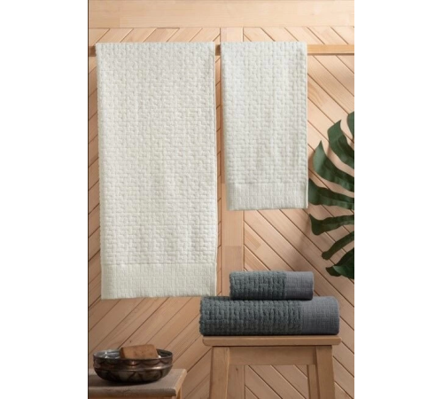 Altınbaşak Bambi Banyo Seti Antrasit Krem