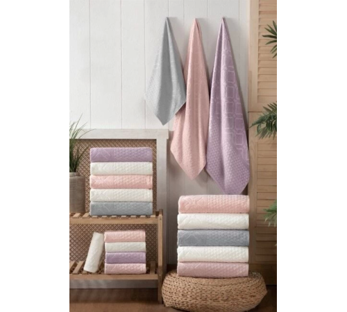 Altınbaşak Bambu 6lı 70x140 Banyo Havlusu Andy