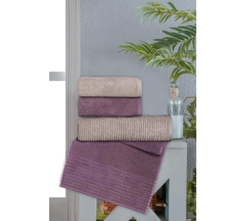 Altınbaşak Jakarlı 4´lü 50x90 El Havlusu Lisa V2 Altınbaşak Jakarlı 4´lü 50x90 El Havlusu Lisa V2