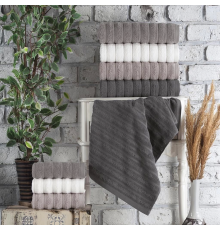 Altınbaşak Jakarlı 4lü 70x145 Banyo Havlusu Monna V1