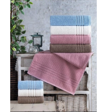 Altınbaşak Jakarlı 4lü 90x150 Banyo Havlusu Carry