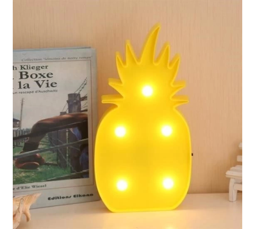 Ananas Şeklinde Ledli Dekoratif Eğlenceli Çocuk Gece Lambası Ananas Şeklinde Ledli Dekoratif Eğlenceli Çocuk Gece Lambası