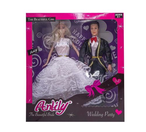 Anlily Gelin ve Damat Bebekler -OYD-02264 Anlily Gelin ve Damat Bebekler -OYD-02264