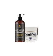 Anti-Cellulite 240 ml Massage Oil Selülitli Bacaklar İçin Masaj Yağı + Variflex AntiVaris Karşıtı Kremi 150 ml