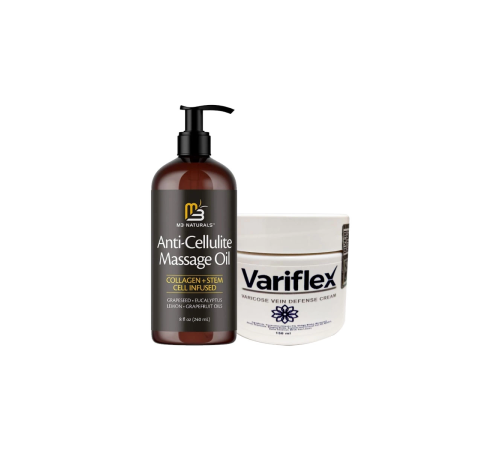 Anti-Cellulite 240 ml Massage Oil Selülitli Bacaklar İçin Masaj Yağı + Variflex AntiVaris Karşıtı Kremi 150 ml