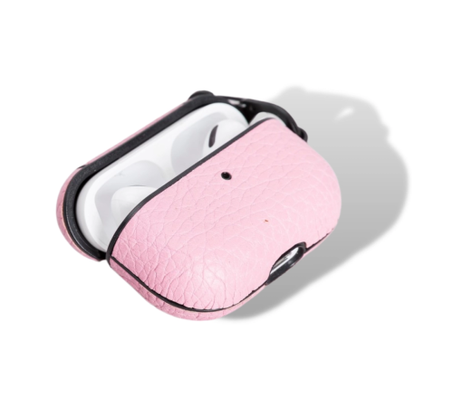 Apple AirPods Pro Uyumlu Deri Kılıf Juni NU2 Pembe Apple AirPods Pro Uyumlu Deri Kılıf Juni NU2 Pembe