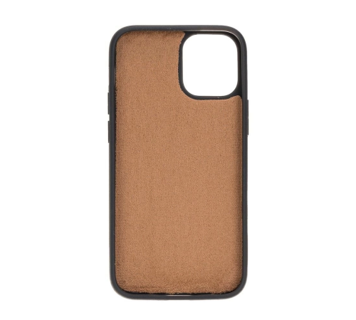 Apple iPhone 12 mini Uyumlu Deri Arka Kapak G2 Kahve Apple iPhone 12 mini Uyumlu Deri Arka Kapak G2 Kahve