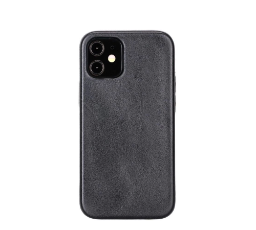 Apple iPhone 12 mini Uyumlu Deri Arka Kapak ROCK RST1 Siyah Apple iPhone 12 mini Uyumlu Deri Arka Kapak ROCK RST1 Siyah
