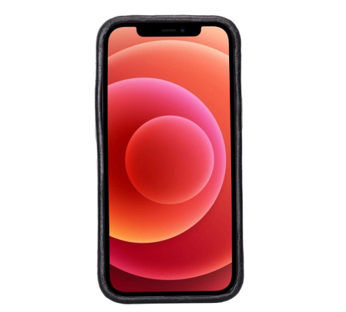 Apple iPhone 12 mini Uyumlu Deri Arka Kapak ROCK RST1 Siyah Apple iPhone 12 mini Uyumlu Deri Arka Kapak ROCK RST1 Siyah