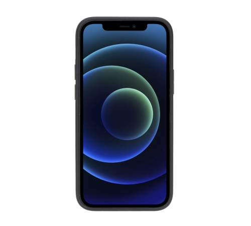 Apple iPhone 12 mini Uyumlu Deri Arka Kapak RST1 Siyah Apple iPhone 12 mini Uyumlu Deri Arka Kapak RST1 Siyah