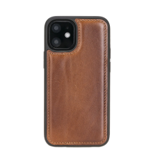 Apple iPhone 12 mini Uyumlu Deri Arka Kapak RST2EF Taba