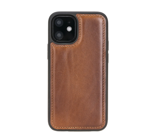 Apple iPhone 12 mini Uyumlu Deri Arka Kapak RST2EF Taba Apple iPhone 12 mini Uyumlu Deri Arka Kapak RST2EF Taba
