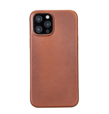 Apple iPhone 12 Pro Max Uyumlu Deri Arka Kapak ROCK RST2EF Taba