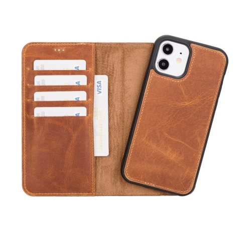 Apple iPhone 12 Uyumlu Deri Cüzdanlı Kılıf G19 Taba Apple iPhone 12 Uyumlu Deri Cüzdanlı Kılıf G19 Taba