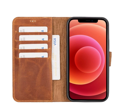 Apple iPhone 12 Uyumlu Deri Cüzdanlı Kılıf G19 Taba Apple iPhone 12 Uyumlu Deri Cüzdanlı Kılıf G19 Taba