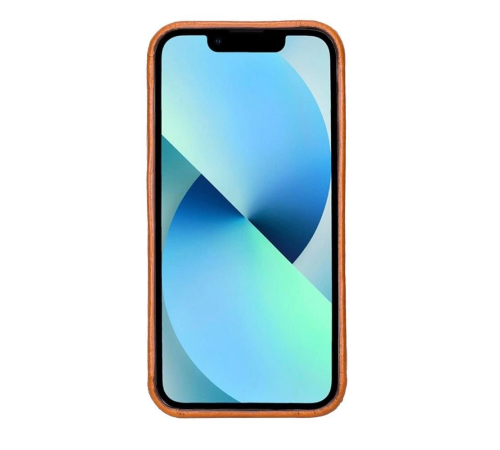 Apple iPhone 13 Mini Uyumlu Deri Arka Kapak ROCK RST2EF Taba Apple iPhone 13 Mini Uyumlu Deri Arka Kapak ROCK RST2EF Taba