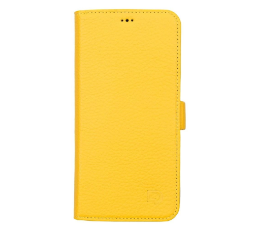 Apple iPhone 13 Pro Max Uyumlu Deri Cüzdanlı Kılıf Limon Sarı Apple iPhone 13 Pro Max Uyumlu Deri Cüzdanlı Kılıf Limon Sarı