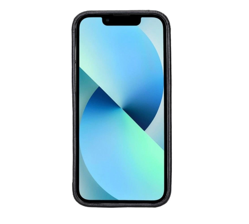Apple iPhone 13 Pro Uyumlu Deri Arka Kapak ROCK RST1 Siyah Apple iPhone 13 Pro Uyumlu Deri Arka Kapak ROCK RST1 Siyah