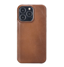 Apple iPhone 13 Pro Uyumlu Deri Arka Kapak UJ RST2EF Taba