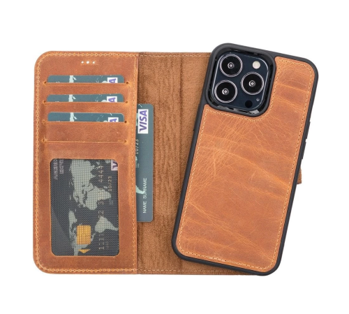 Apple iPhone 13 Pro Uyumlu Deri Cüzdanlı Kılıf MWWN G19 Apple iPhone 13 Pro Uyumlu Deri Cüzdanlı Kılıf MWWN G19