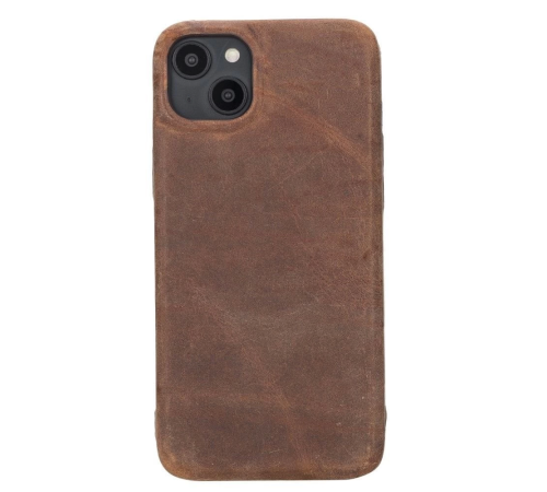Apple iPhone 14 Plus Uyumlu Deri Arka Kapak ROCK G2 Apple iPhone 14 Plus Uyumlu Deri Arka Kapak ROCK G2