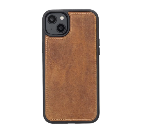 Apple iPhone 14 Plus Uyumlu Deri Cüzdanlı Kılıf MWWN G19 Taba Apple iPhone 14 Plus Uyumlu Deri Cüzdanlı Kılıf MWWN G19 Taba
