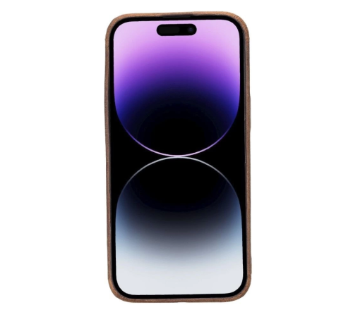 Apple iPhone 14 Pro Max Uyumlu Deri Arka Kapak ROCK G2 Apple iPhone 14 Pro Max Uyumlu Deri Arka Kapak ROCK G2