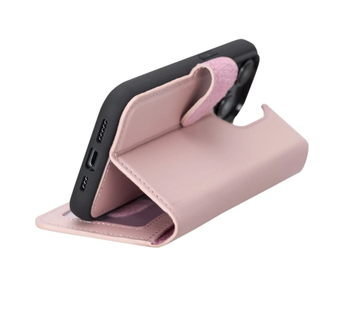 Apple iPhone 14 Pro Uyumlu Deri Cüzdanlı Kılıf MWWN NU2 Pembe Apple iPhone 14 Pro Uyumlu Deri Cüzdanlı Kılıf MWWN NU2 Pembe