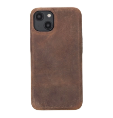 Apple iPhone 14 Uyumlu Deri Arka Kapak ROCK G2