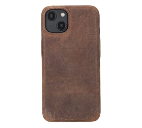 Apple iPhone 14 Uyumlu Deri Arka Kapak ROCK G2 Apple iPhone 14 Uyumlu Deri Arka Kapak ROCK G2