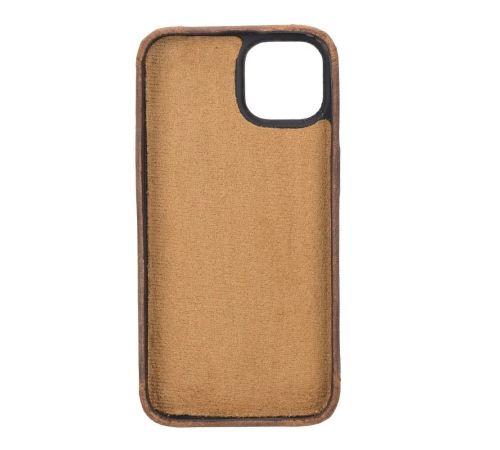 Apple iPhone 14 Uyumlu Deri Arka Kapak ROCK G2 Apple iPhone 14 Uyumlu Deri Arka Kapak ROCK G2