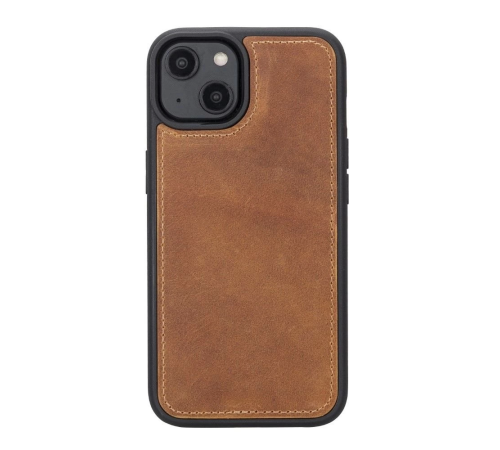 Apple iPhone 14 Uyumlu Deri Cüzdanlı Kılıf MWWN G19 Taba Apple iPhone 14 Uyumlu Deri Cüzdanlı Kılıf MWWN G19 Taba