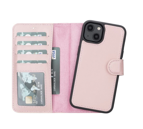 Apple iPhone 14 Uyumlu Deri Cüzdanlı Kılıf MWWN NU2 Pembe Apple iPhone 14 Uyumlu Deri Cüzdanlı Kılıf MWWN NU2 Pembe