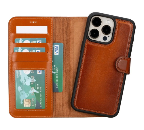 Apple iPhone 15 Pro Max Uyumlu Deri Cüzdanlı Kılıf MWWN RST2EF Taba Apple iPhone 15 Pro Max Uyumlu Deri Cüzdanlı Kılıf MWWN RST2EF Taba