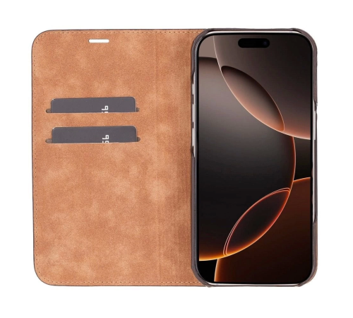 Apple iPhone 16 Pro uyumlu, Hakiki Deri, El Yapımı, Cüzdanlı Kılıf, Antik Kahve Apple iPhone 16 Pro uyumlu, Hakiki Deri, El Yapımı, Cüzdanlı Kılıf, Antik Kahve