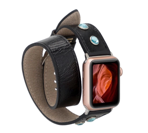 Apple Watch Uyumlu Deri Kordon 38-40-41mm DT FT RST1 Apple Watch Uyumlu Deri Kordon 38-40-41mm DT FT RST1