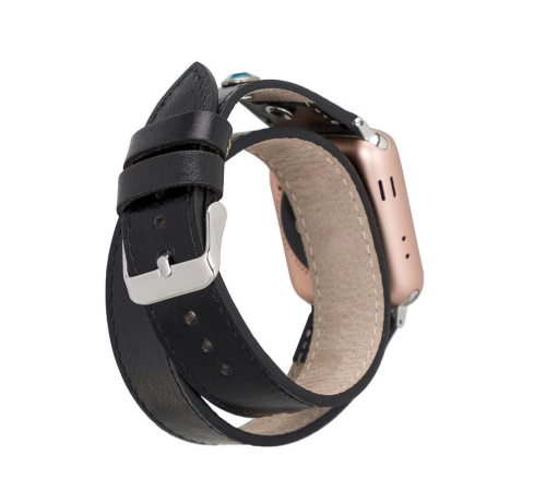Apple Watch Uyumlu Deri Kordon 38-40-41mm DT FT RST1 Apple Watch Uyumlu Deri Kordon 38-40-41mm DT FT RST1