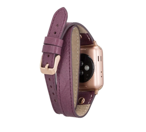 Apple Watch Uyumlu Deri Kordon 38-40-41mm DT Slim CZ7 Apple Watch Uyumlu Deri Kordon 38-40-41mm DT Slim CZ7