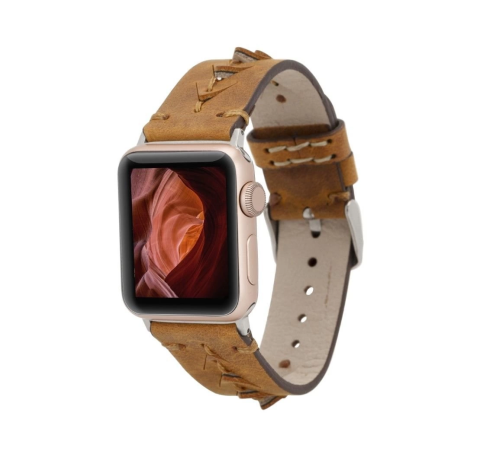 Apple Watch Uyumlu Deri Kordon 38-40-41mm G19 Boras Apple Watch Uyumlu Deri Kordon 38-40-41mm G19 Boras