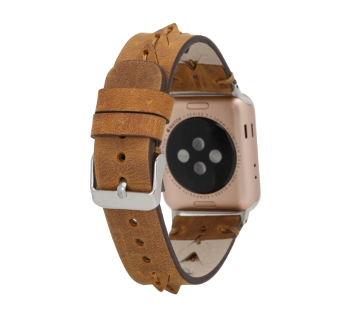 Apple Watch Uyumlu Deri Kordon 38-40-41mm G19 Boras Apple Watch Uyumlu Deri Kordon 38-40-41mm G19 Boras