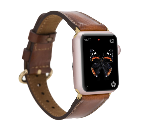 Apple Watch Uyumlu Deri Kordon 38-40-41mm ROM RST2EF Apple Watch Uyumlu Deri Kordon 38-40-41mm ROM RST2EF