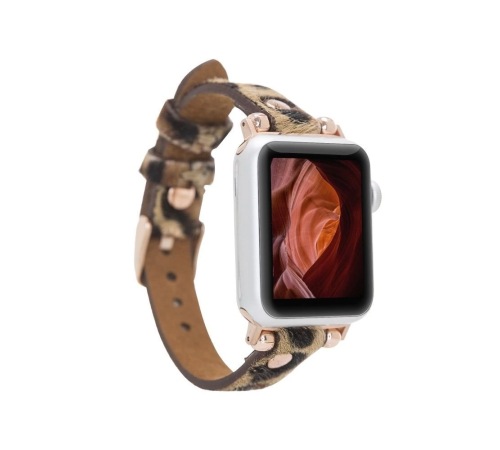 Apple Watch Uyumlu Deri Kordon 38-40-41mm RT LEO1N Apple Watch Uyumlu Deri Kordon 38-40-41mm RT LEO1N
